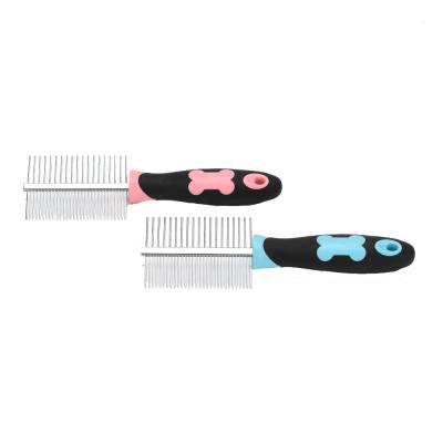 China Viable Tool Cat Hair Cleaner Brush Stainless Steel Pet Comb Dog Grooming Tool for sale