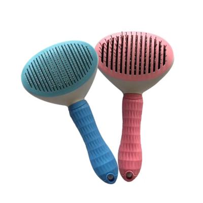 China Viable Automatic Pet Hair Brush Dog Hair Removal Comb Pet Grooming Brush For Dogs Grooming Tool Brush for sale