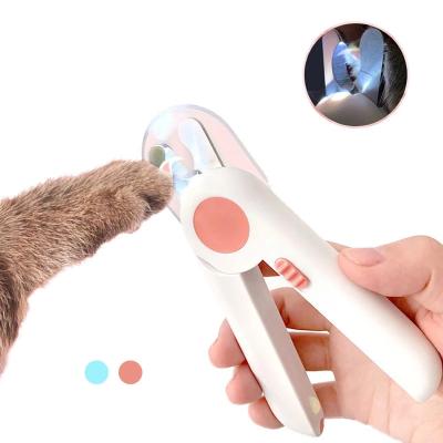 China Cat Cleaning Beauty Tool Viable Led Nail Scissors LED Pet Nail Clipper for sale