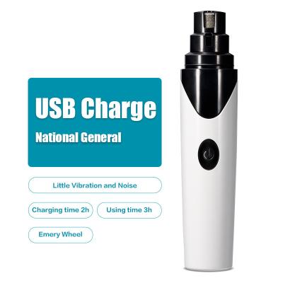 China Viable Grooming Tool Easy Carry USB Rechargeable Electric Nail Clipper Pet Nail Grinder for sale