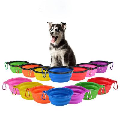 China Viable Universal Travel Collapsible Silicone Dog Bowl Pet Bowl for Food and Water for sale