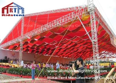 China Customed Stage DJ Light Truss Multi Shape Solid Structure With Fabric Cover for sale