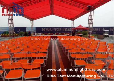 China Arched Roof Lightweight DJ Light Truss , Trade Show Stage Lighting Scaffolding for sale