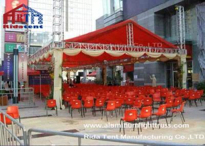 China cubierta de tela del PVC del doble del sistema de iluminación del soporte del triángulo de la espita de 400m m para el concierto al aire libre en venta