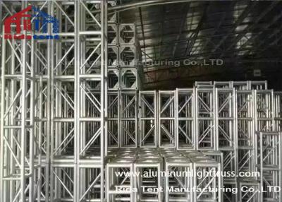 China Silver Color Used Aluminum Truss , Second Hand Truss Drape Backdrop / Display System for sale