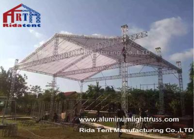 China 6082-T6 Aluminum Box Truss / Lighting Truss Hand Hoist 290mm X 290mm Size for sale