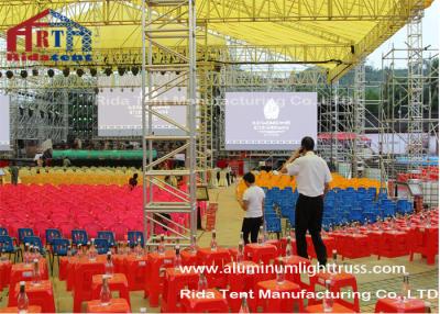 China Heavy Duty Stage Truss Roof System Hardening Aluminum Alloy Easy Installation for sale