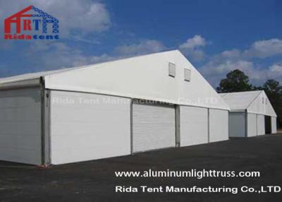 China 15 x 40m Industrial Outdoor Storage Tent / Garage Tent Solid Structure Fireproof for sale