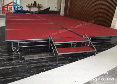 China Adjustable Height Folding Platform Stage , Aluminum Folding Stage Easy Installation for sale