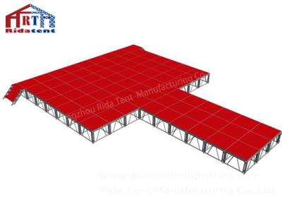 China Hintergrund-Rahmen-faltendes Aluminiumstadium, falten Höhe Esay-Installation des Stadiums-0.8-1.2m zusammen zu verkaufen