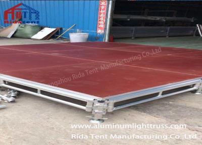 China Outdoor Design Mobile Platform Stage Truss Aluminum Leg Wooden Platform for sale