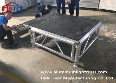 China 1.22m * 2.44mt Outdoor Event Stage / Strong Mobile Aluminum Stage Truss for sale