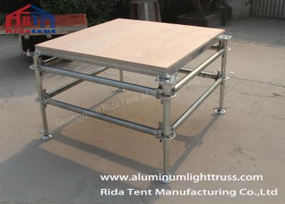 China Aluminum Square Mobile Platform Stage Lighting Truss Fast To Assemble for sale