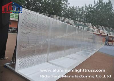 China Heavy Duty Pedestrian Control Barriers 6061-T6 Aluminum Millfinish Silver Surface for sale