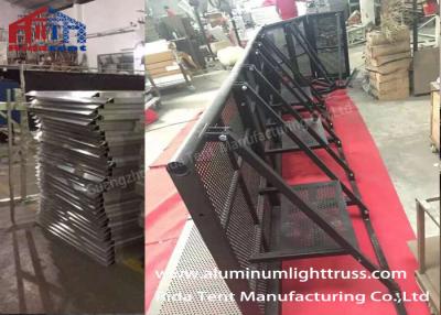 China Road Fence Crowd Control Barriers , Crowd Control Stands Avalized Surface for sale