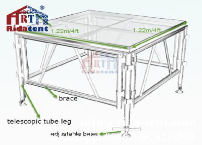 China Lightweight Mobile Stage Platform , Temporary Stage Platforms For Outdoor Concert for sale