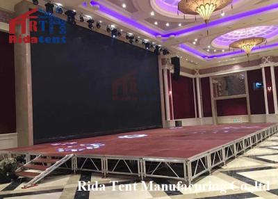 China Aluminum Used Portable Mobile Platform Stage Truss Wooden Easy To Install for sale