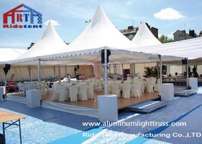 China White Color Aluminum Pagoda Party Tent 3*3m To 10*10m With PVC Fabric Cover for sale