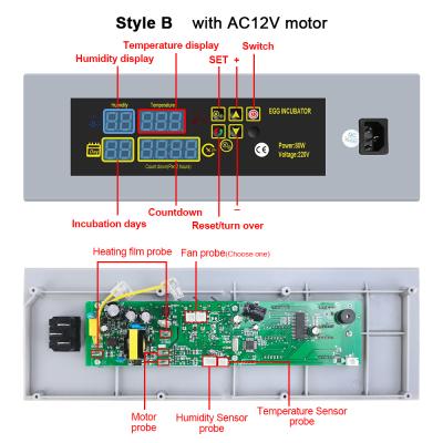 China Incubator Accessories HTMC-5 DIY Intelligent Temperature Control Automatic Egg Incubator Temperature Control Hatch Controller for Egg Incubator for sale