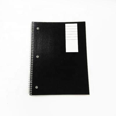 China 2022 bulk black handmade cheap spiral notebooks 1 subject spiral notebook spiral notebook for sale