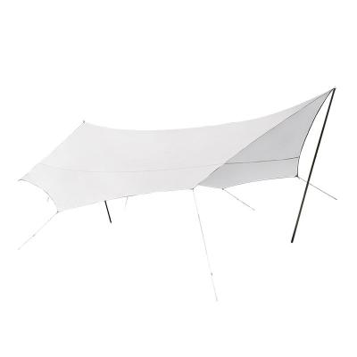 China Extended Type Folding Retractable Fly Screen Outdoor Ripstop-Canvas-Tents Double Tiered Iron Canopy for sale