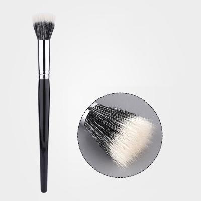 China Durable Dropship To Thailand Black Single Fluffy Custome Wooden Handle Private Label Travel Blush Brush for sale