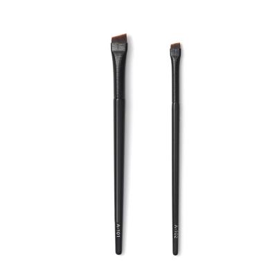 China Best Quality Hot Sale Durable Black Wooden Dropshipping Professional Synthetic Hair Eyebrow Brush for sale