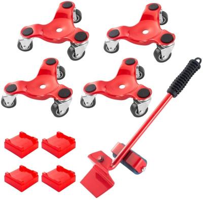 Cina 3 Wheel Furniture Dolly Easy Moving System Roller Riser Furniture Mover & Lifter Kit with 4 Sliders in vendita