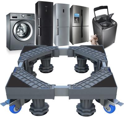 China High Quality Plastic Fridge Movable Wheel Stand Roller Base for Washing Machine à venda