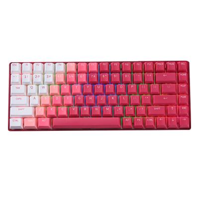 China Factory Supply New Release Top Quality RGB Game Plug and Play Mechanical Keyboard 84keys BT 5.1 Wireless Wired Keyboard for sale