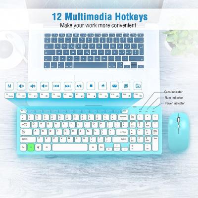 China Wireless Rechargeable Ultra-thin 2.4GHz Computer Keyboard Wireless Keyboard and Combo Optical Mouse and Mouse for sale