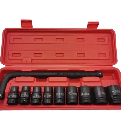 China Auto Maintenance 10pcs 1/2Inch Socket Set Ratchet Wrench Kit Auto Repairing Tool Set Tools for sale