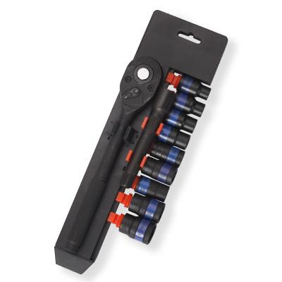 China 10pcs/11pcs Auto Maintenance Mechanic Drive Household Repair Socket Wrench Tool Kit for sale