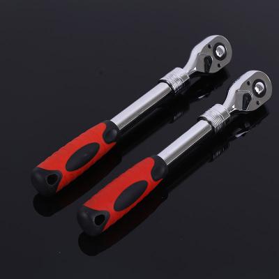 China Durable Retractable Ratchet Spanner 72 Chrome Vanadium Steel Ratchet Socket Wrench Quick Tool for sale