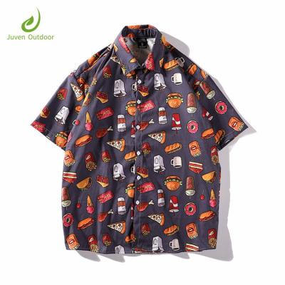 China Floral Hawaiian Beach Shirts Anti-pilling Mens Summer Hawaii Aloha Party Holiday Fancy Shirts Streetwear Casual Short Sleeve for sale