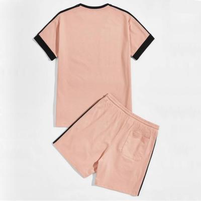 China Anti-Wrinkle 2 Piece Set Women Short Outdoor Biker Wear Cotton T-shirt Summer Equipment Unisex 100% Sleeve Shorts Set for sale