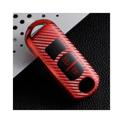 China 2022 Carbon Fiber Tpu Head Protector Wholesale Brand New Tpu Material Car Key Case For Mazda For Mazda for sale