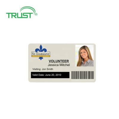 China Contactless ID Card 125khz EM4100 Employee/Student Card RFID Smart Card ID Card for sale