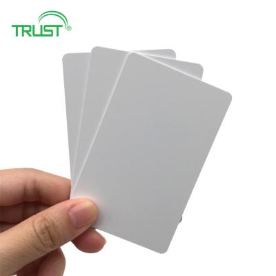 China Custom Size Access Control System Printing PVC Inkjet Credit Card Blank Blank Clear White Employee Id Card School Student Id Card for sale