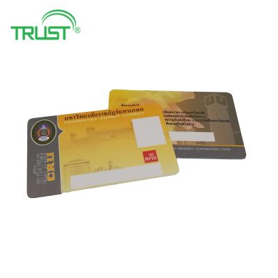 China access control system contactless ic card rfid card 1356mhz prepaid t557 blank rfid card for bus ticket validator for sale