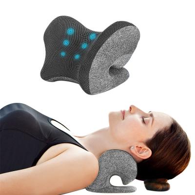 China Hot Selling Convenient Neck Traction Device Chiropractic Pillow Neck And Shoulder Relaxer for sale