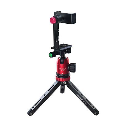 China Aluminum Stick Mini Tripod Cnc Ball Head Selfie Stand .digital smart phone camera and mobile phone holder for sale