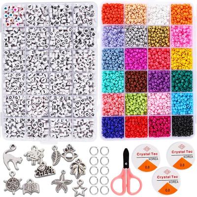 China Handmade Diy Bracelet Beads Charm Bracelet Making Kit Necklaces Set Diy Charms Bracelet Making Kit For Jewelry Making Kit for sale