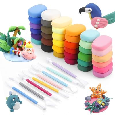 China Educational  DIY  Toy Set Air Dry Clay Super Light Non-toxic Plasticine Children Toys Magic Clay Plasticine olymer Air Dry Super Light Clay/ for sale