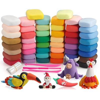 China Educational  DIY  Toy Set Wholesale High Quality 1kg/bag 36 Colors Soft Super Light Clay Modeling Air Dry Polymer Clay For Diy Handmade Toys/ for sale