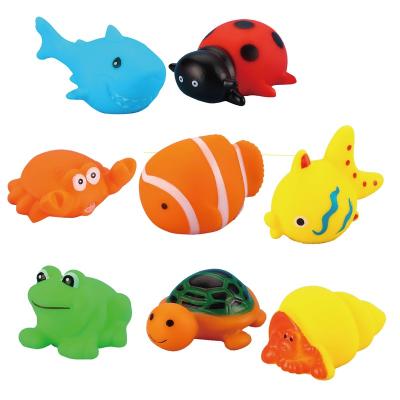 China Squeeze-sounding Dabbling Toy Hot Selling Squeaker Shower Rubber Elephant Duck Bath Toys Summer Funny Silicone Kids Playing Baby Bath Toy Animal/ for sale