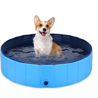 China Factory Wholesale PVC Folding Dog Portable Outdoor Portable Pet Bathtub Foldable Summer Water Toy for sale