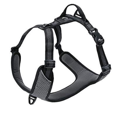 China Reflective Outdoor Adventure Reflective Vest with 2 Leash, Matching Leash and Collar Attachments, Dog Harness for sale