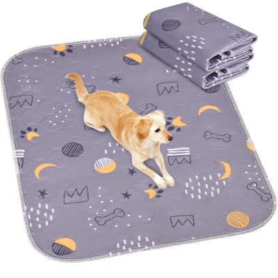 China Durable Four Layers High Quality Material Reusable Puppy Pads Washable Pet Pee Pads Waterproof Dog Mat Puppy Pee Pads For Dogs for sale