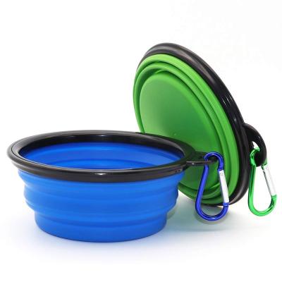 China Collapsible Dog Bowls Dog Bowl Viable Pet Water Rolls Portable Pet Feeding Water Dish For Cats Dogs Walking Moving for sale